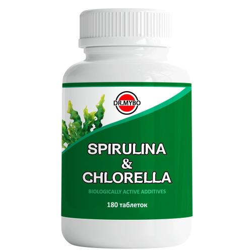 DR MYBO СПИРУЛИНА+ХЛОРЕЛЛА табл. №180